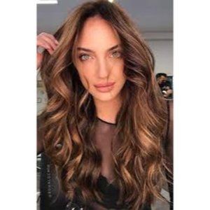 Auburn Brown with Dark Roots Lace Front Wig